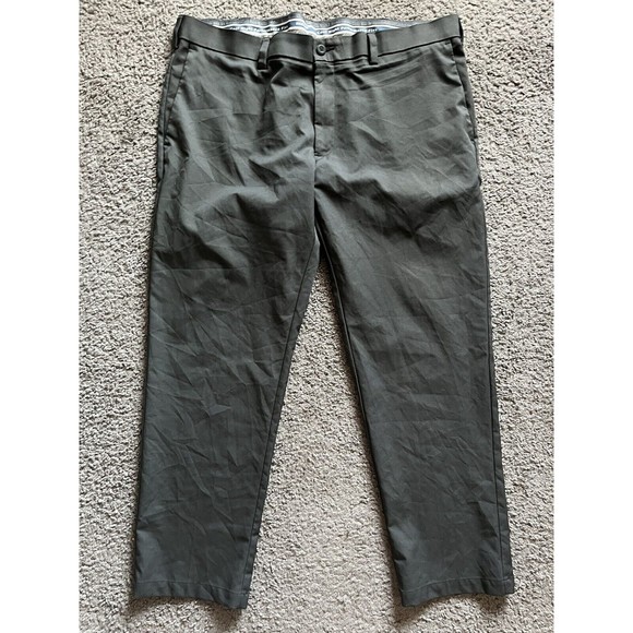 Hagger Cool Right Performance Flex  Flat Straight Fit 42Wx30L Gray Flat Front - Picture 1 of 5